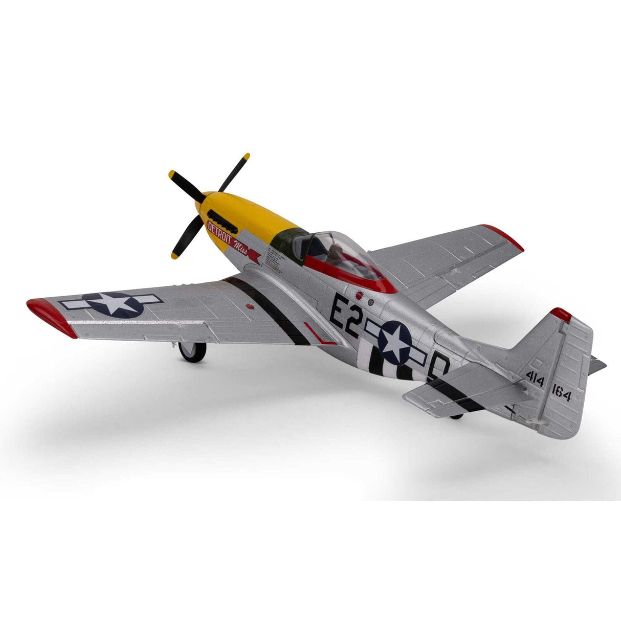 E-Flite UMX P-51D Miss Detroit RC Plane, BNF Basic, EFLU7350 - Hobbytech Toys