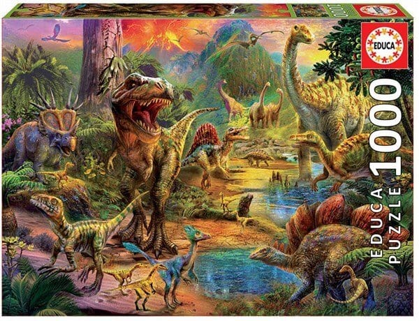 Educa Land Of Dinosaurs 1000pc Puzzle - Hobbytech Toys