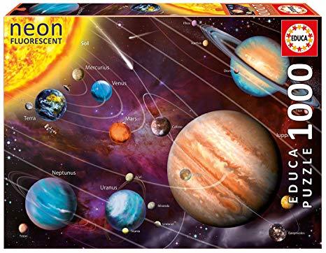 Educa Neon Solar System 1000pc Puzzle - Hobbytech Toys