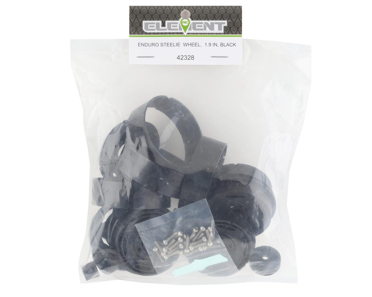 Element RC Enduro Steelie Wheels 1.9 Black 42328