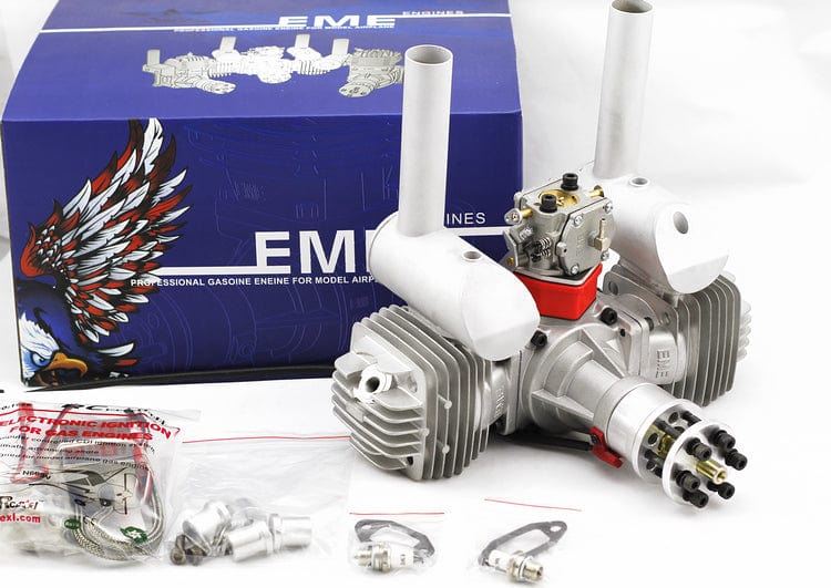 EME 120cc Twin Cylinder 2 Stroke Gas RC Plane Engine - Hobbytech Toys