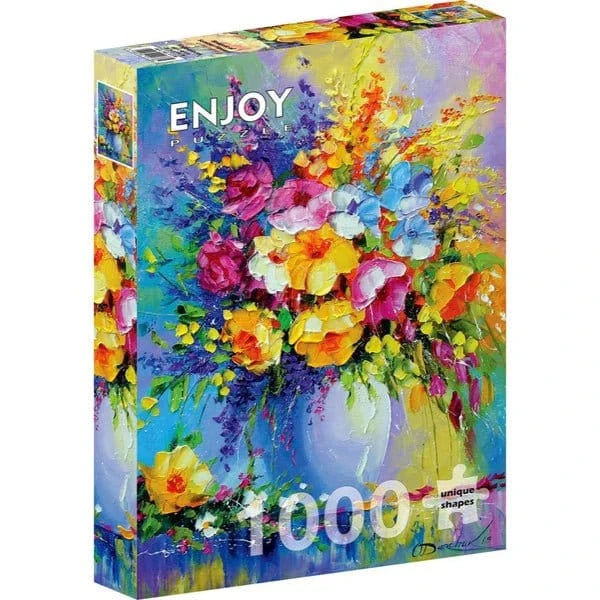 Enjoy Bouquet of Summer Flowers 1000pc Jigsaw Puzzle - Hobbytech Toys
