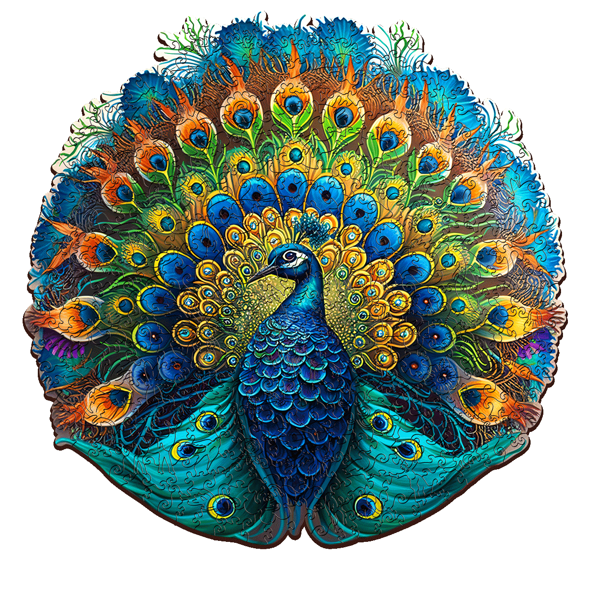 Escape Welt Peacock 200pc Wooden Jigsaw Puzzle - Hobbytech Toys