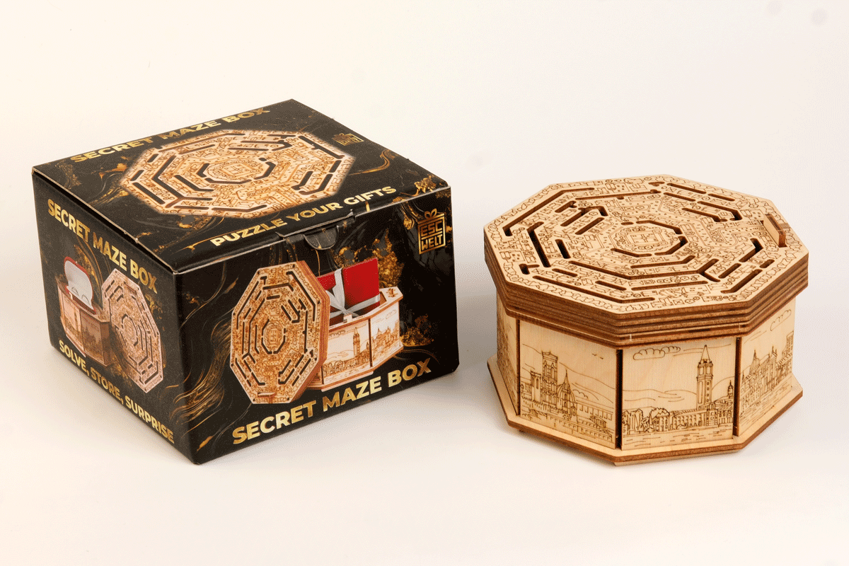 Escapewelt Art Secret Maze Box - Pre Assembled - Hobbytech Toys