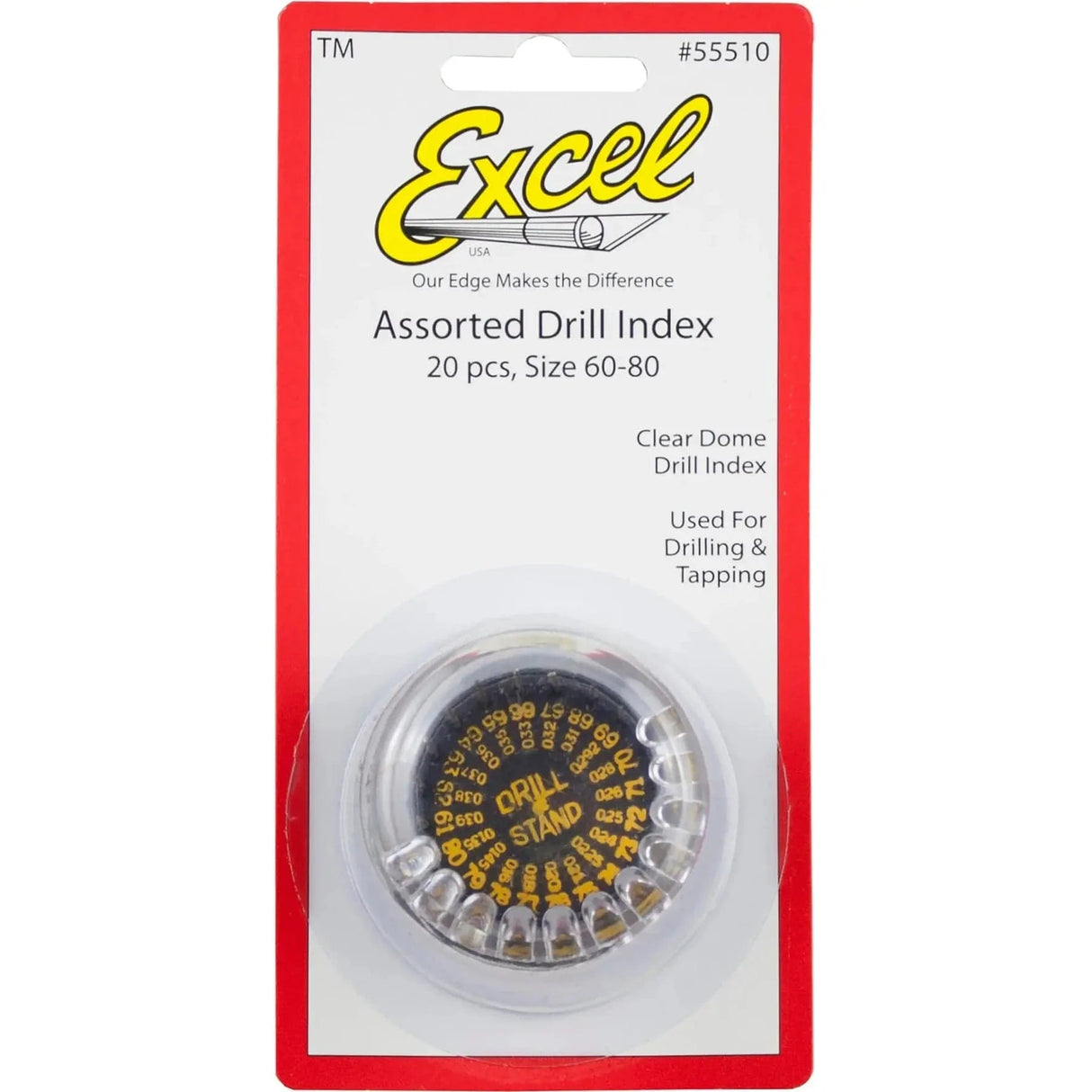 Excel 55510 Drill Bits Assorted NO. 60-80 (20pcs) Excel TOOLS