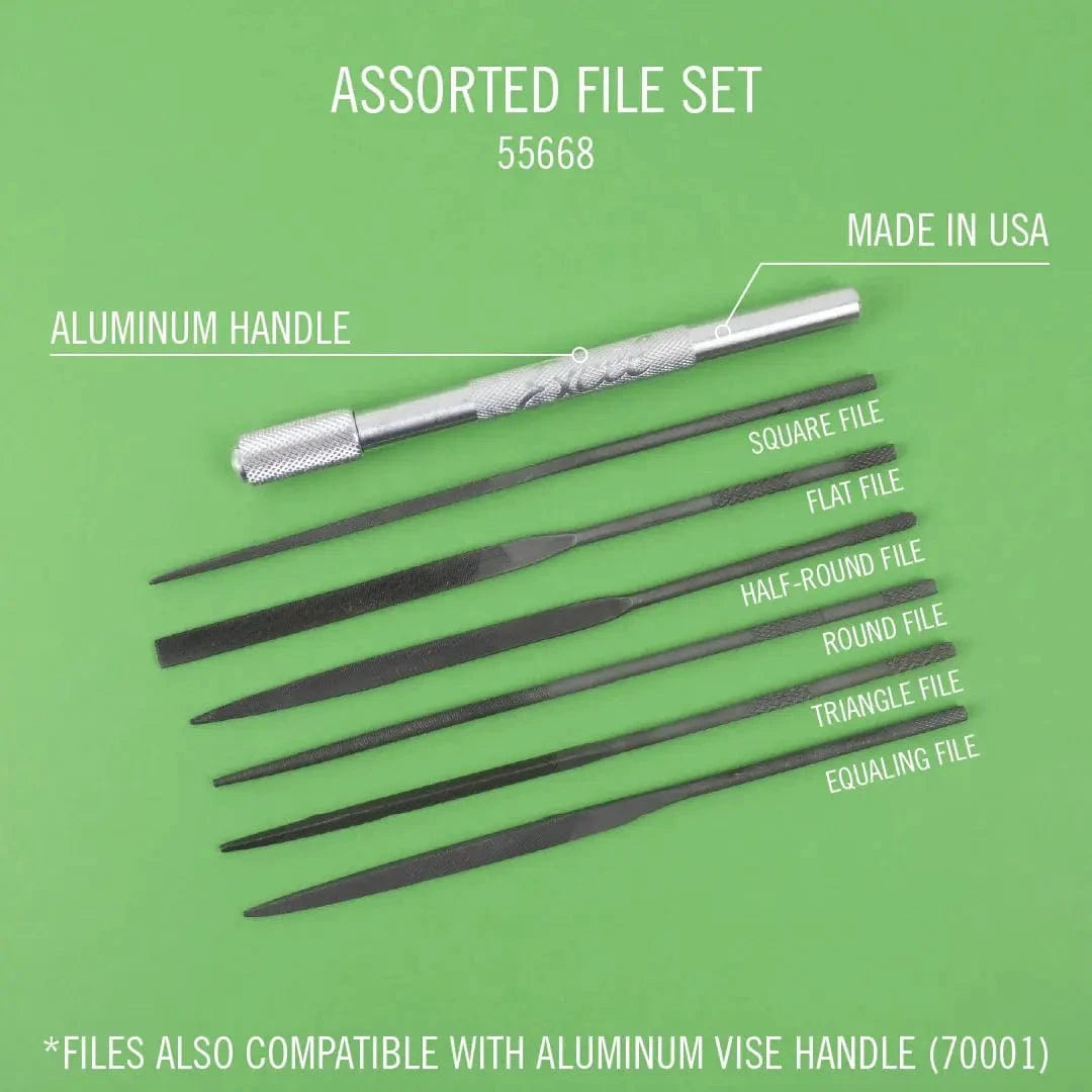 Excel 55668 Assorted File Set With Handle 5.5 Inch (6pcs) Excel TOOLS