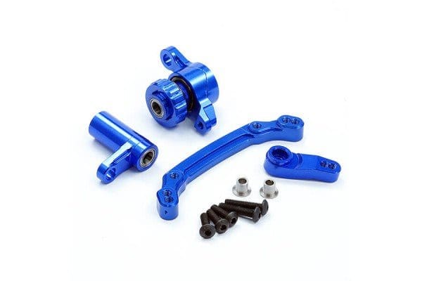 Fastrax Associated MT10 Blue Aluminium Ball Raced Steering Assembly - Hobbytech Toys