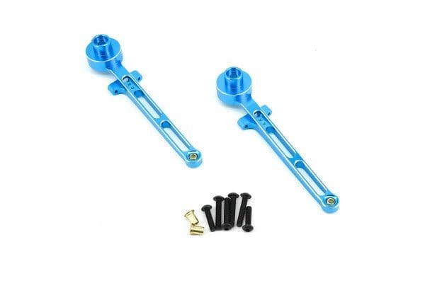 Fastrax Tamiya BBX BB - 01 Blue Aluminium Rear Trailing Arms (2pcs) - Hobbytech Toys