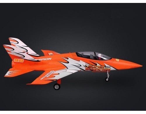 FMS 097 - POG Super Scorpion Orange 90mm EDF RC Jet PNP - Hobbytech Toys
