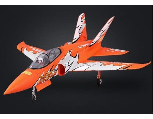 FMS 097 - POG Super Scorpion Orange 90mm EDF RC Jet PNP - Hobbytech Toys