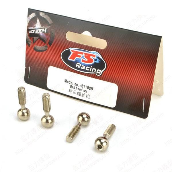 FS Racing 511029 Ball Head Screw (4pcs) - Hobbytech Toys