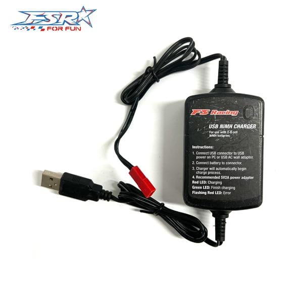 FS Racing USB Charger Ni - Mh 3 - 8.4V - Deans - Hobbytech Toys