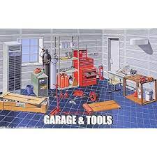 Fujimi 1/24 Garage and Tool (GT-15) Plastic Model Kit - Hobbytech Toys