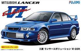Fujimi 1/24 Mitsubishi Lancer Evolution VI GSR w/Window Frame Masking (ID-102) Plastic Model Kit - Hobbytech Toys