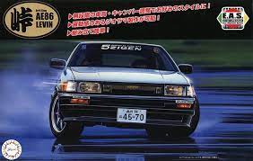 Fujimi 1/24 Toyoya AE86 Levin (Tohge - 1) Plastic Model Kit - Hobbytech Toys