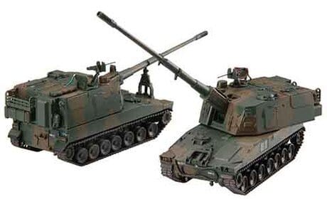 Fujimi 1/72 JGSDF Type99 155mm Self - Propelled Howitzer Special Version Plastic Model Kit - Hobbytech Toys