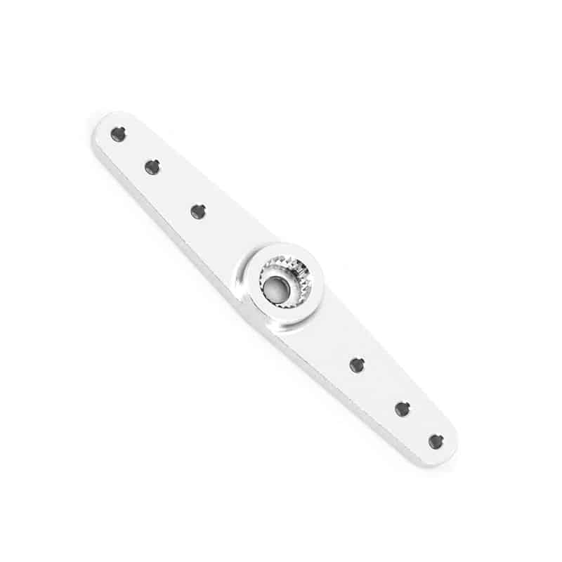 Futaba 1inch / 25.4mm Alloy Double Servo Horn - Silver (1pc) - Hobbytech Toys