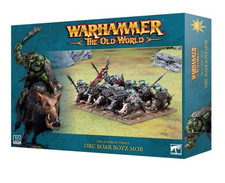 Games Workshop 09 - 06 Orc & Goblin Tribes: Orc Boar Boyz Mob - Hobbytech Toys