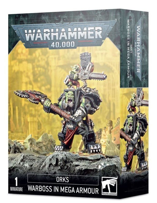 Games Workshop 50 - 56 Orks: Warboss in Mega Armour - Hobbytech Toys
