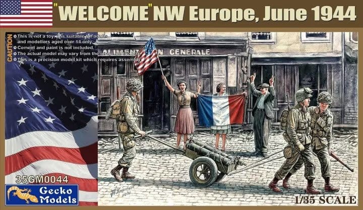 Gecko 1/35 WELCOME NW Europe June 1944 Plastic Model Kit - Hobbytech Toys