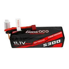 Gens Ace 3S 5300mAh 11.1V 60C Hardcase/Hardwired LiPo Battery (Deans) - Hobbytech Toys