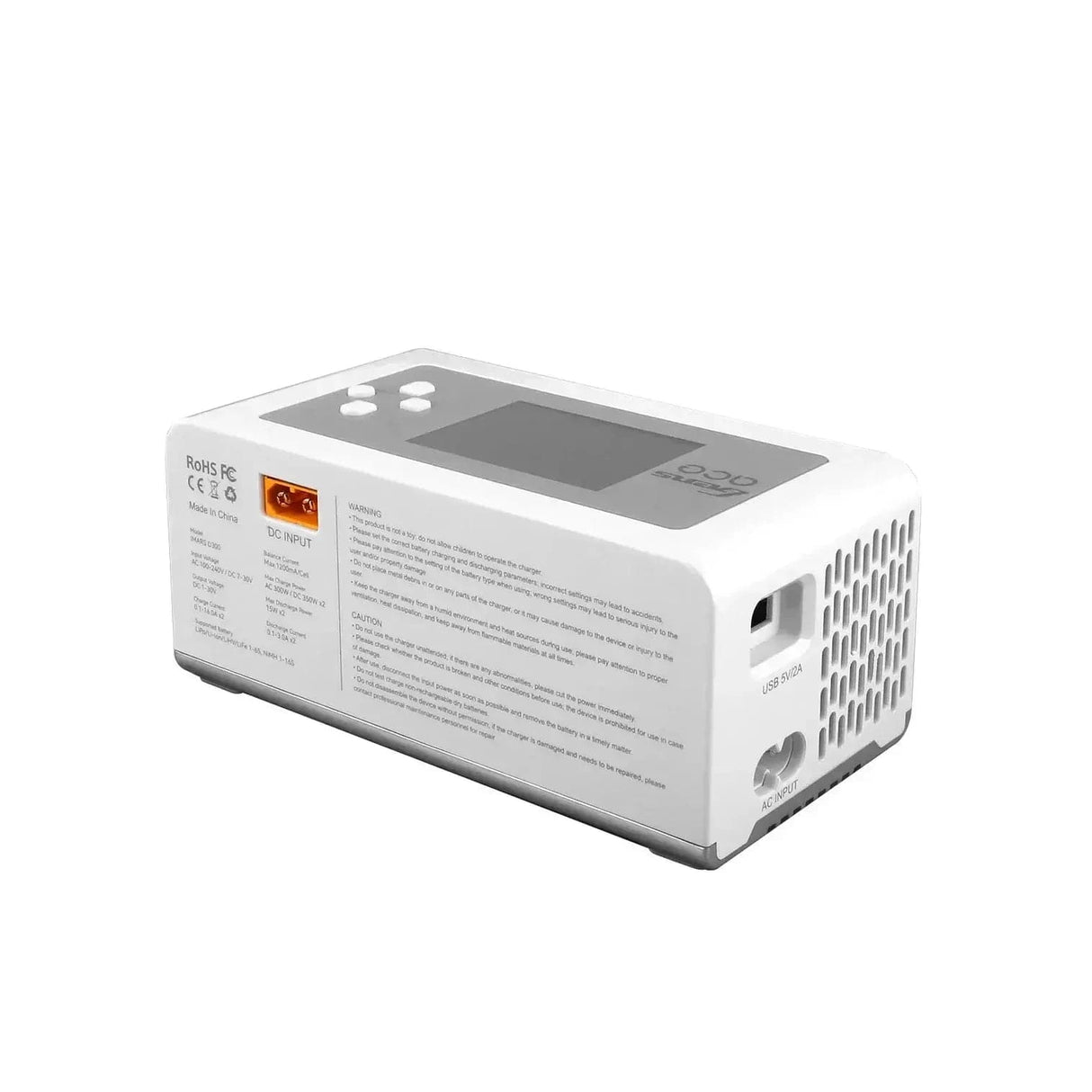 Gens Ace IMARS D300 G-Tech Channel AC/DC 300W/700W RC Battery Charger - White