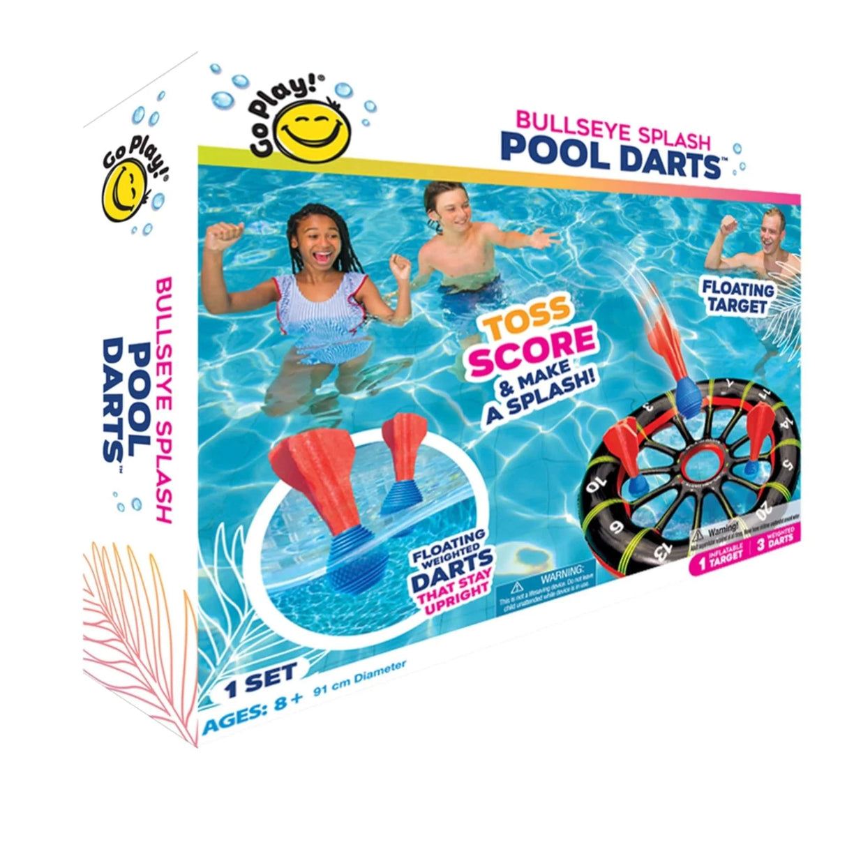 GO PLAY! Bullseye Splash Pool Darts - Hobbytech Toys