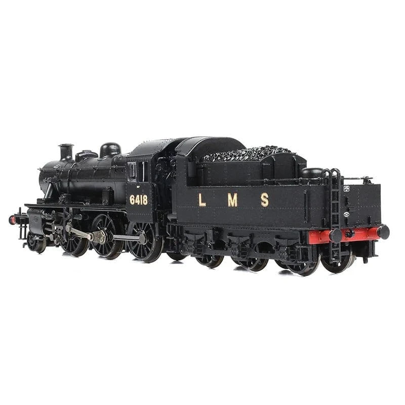 Graham Farish 372 - 627A N Scale LMS Ivatt 2MT 6418 LMS Black - Hobbytech Toys