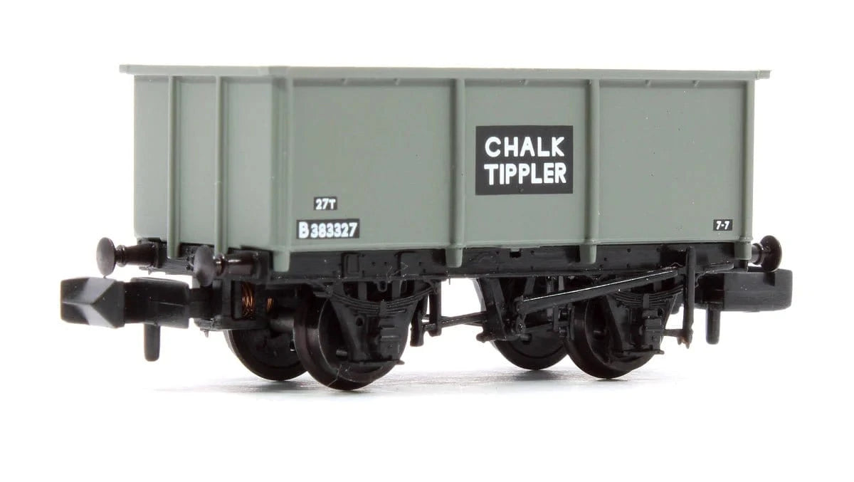 Graham Farish 373 - 276C N BR 27T Steel Tippler Wagon BR Grey B383327 - Hobbytech Toys