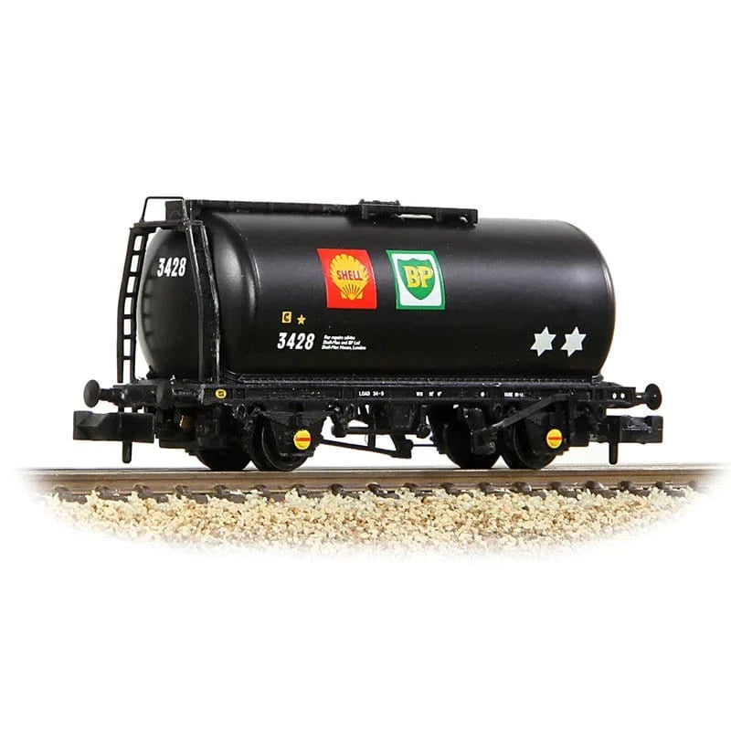 Graham Farish 373 - 778C N Scale BR 45T TTA Tank Wagon Shell/BP Black - Hobbytech Toys