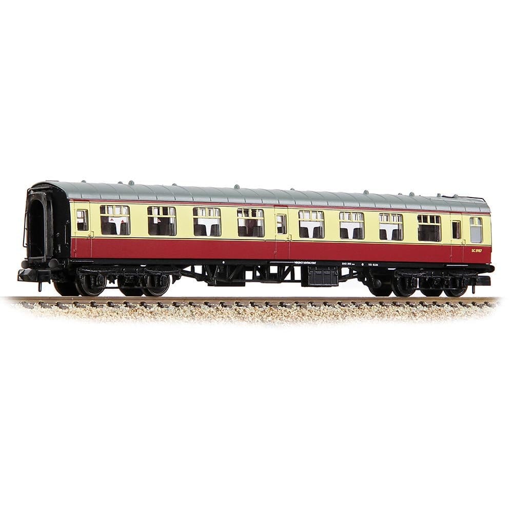 Graham Farish 374 - 010F N Scale BR Mk1 TSO Tourist Second Open BR Crimson & Cream - Hobbytech Toys