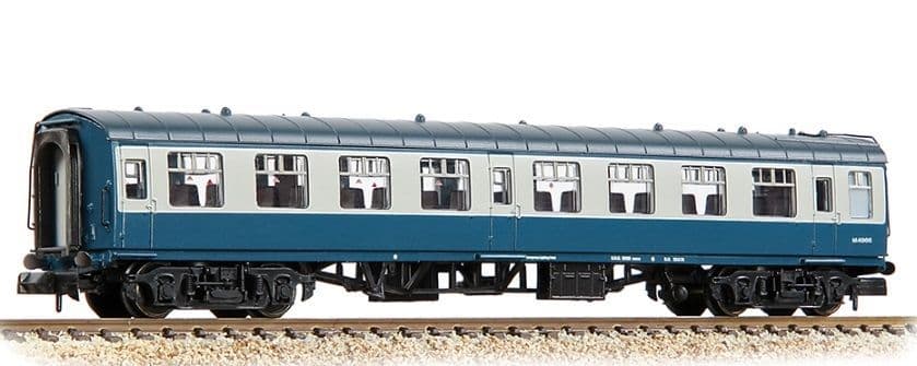 Graham Farish 374 - 013F N Scale BR Mk1 TSO Tourist Second Open BR Blue & Grey** - Hobbytech Toys