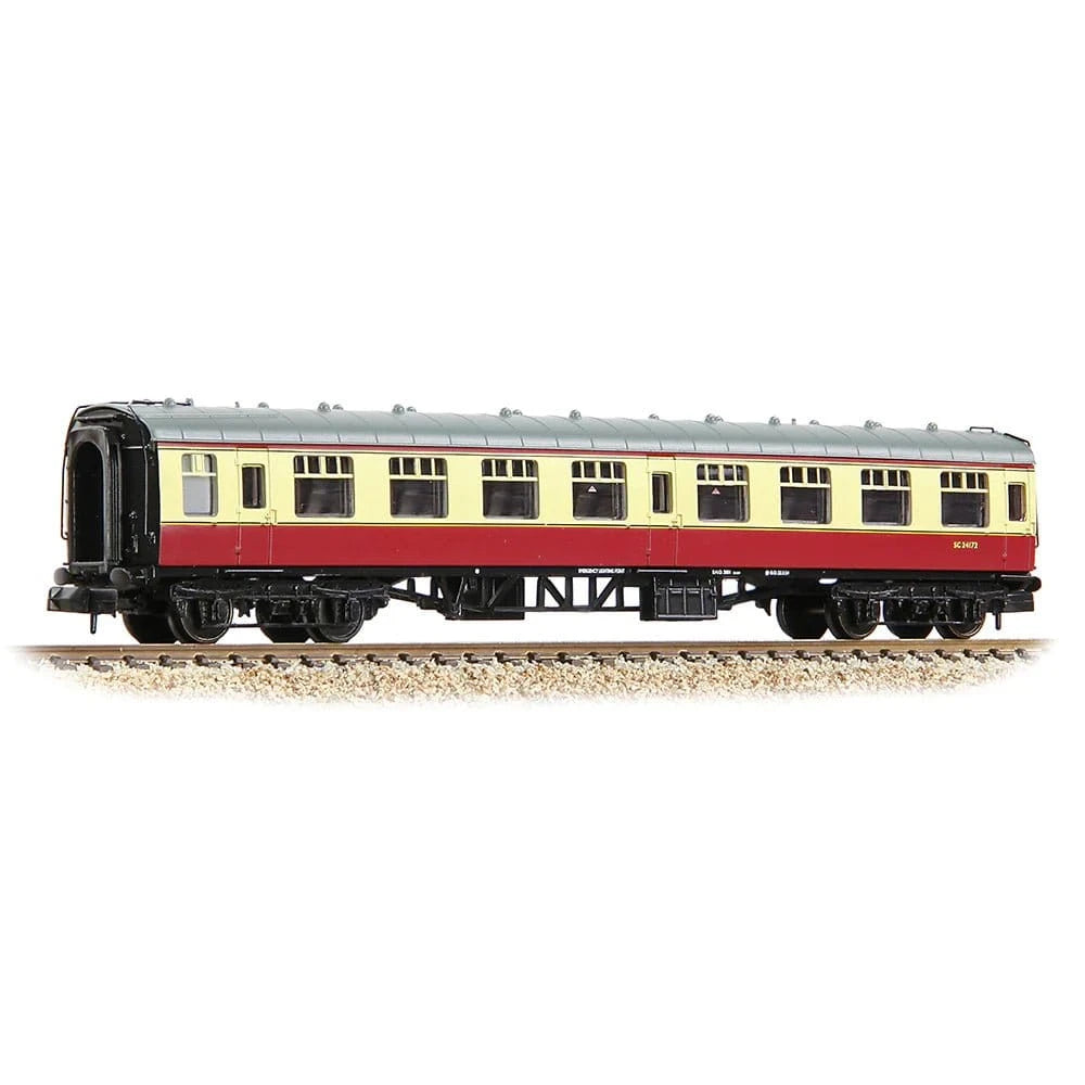 Graham Farish 374 - 060E N Scale BR Mk1 SK Second Corridor BR Crimson & Cream - Hobbytech Toys