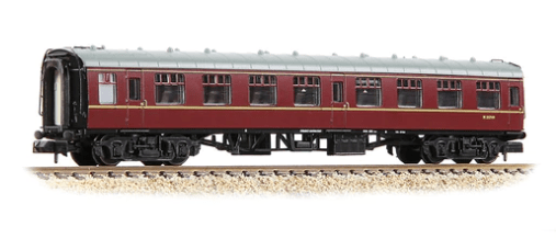 Graham Farish 374 - 061D N Scale BR Mk1 SK Second Corridor BR Maroon - Hobbytech Toys