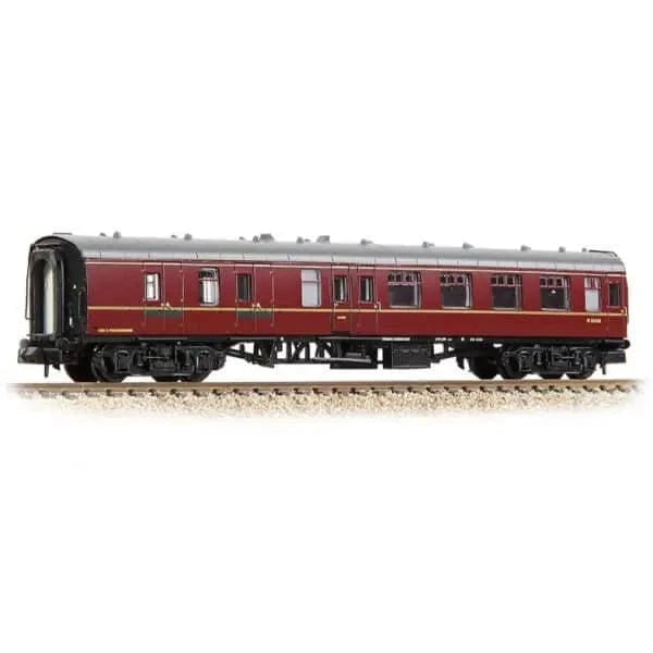 Graham Farish 374 - 187D N Scale BR Mk1 BSK Brake Second Corridor BR Maroon - Hobbytech Toys