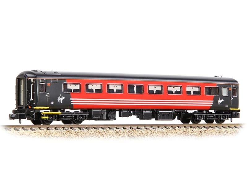 Graham Farish 374 - 739A N Scale BR Mk2F TSO Tourist Second Open Virgin Trains (Original) - Hobbytech Toys