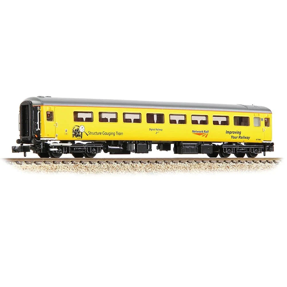 Graham Farish 374 - 740 N Scale BR Mk2F TSO Tourist Second Open Network Rail Yellow - Hobbytech Toys