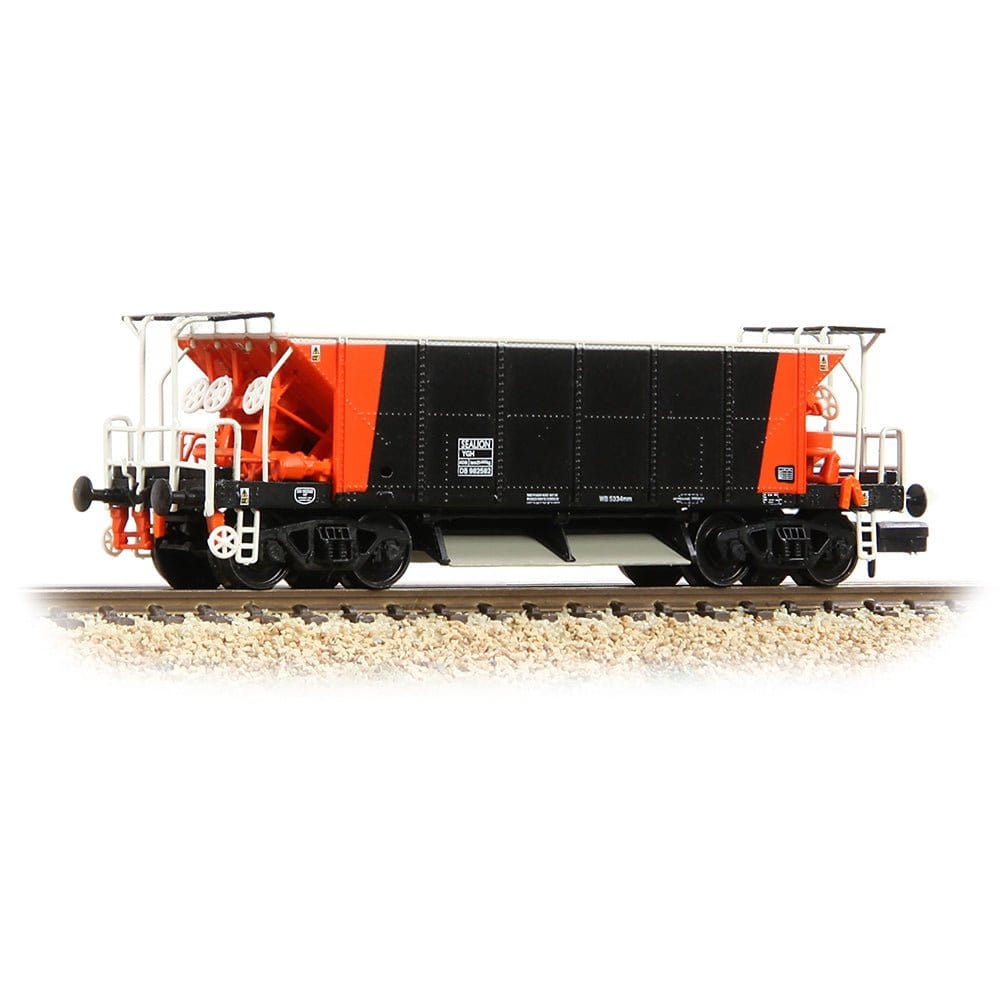 Graham Farish 377 - 004 N Scale BR YGH Sealion Bogie Hopper Wagon LoadHaul Black & Orange** - Hobbytech Toys