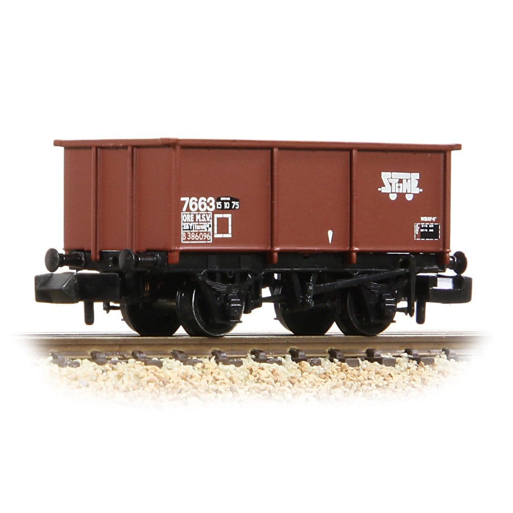 Graham Farish 377 - 278B N BR 27T Steel Tippler Wagon BR Bauxite B386096 - Hobbytech Toys