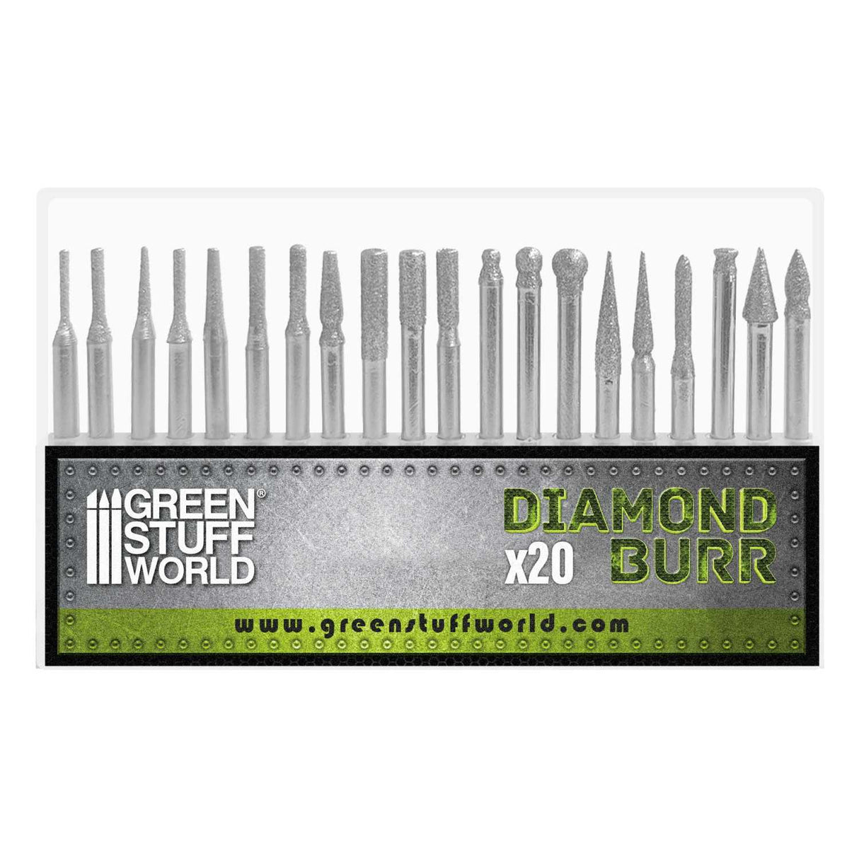 Green Stuff World Diamond Burr Set (20)
