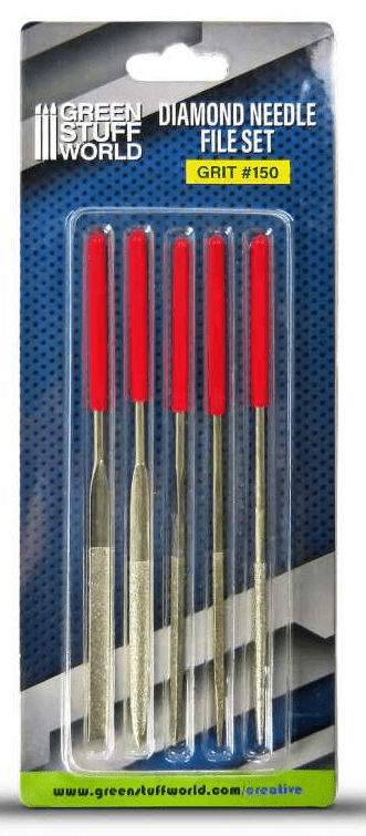 Green Stuff World Diamond Needle Files (5 Pack) - Hobbytech Toys