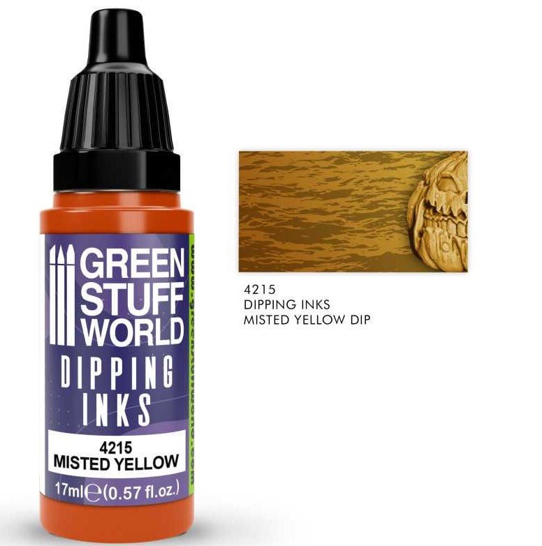 Green Stuff World Dipping ink 17 ml - MISTED YELLOW DIP - Hobbytech Toys