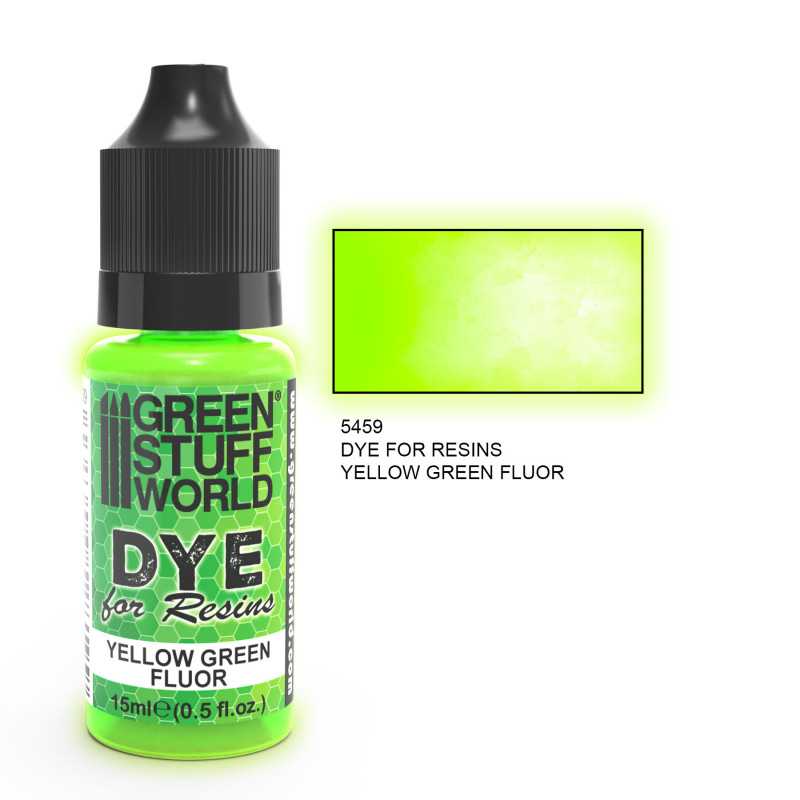 Green Stuff World Dye For Resin YELLOW Green 15ml