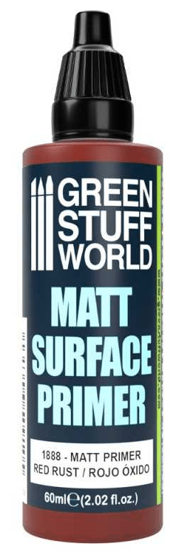 Green Stuff World MATT SURFACE PRIMER RED RUST 60 ml - Hobbytech Toys