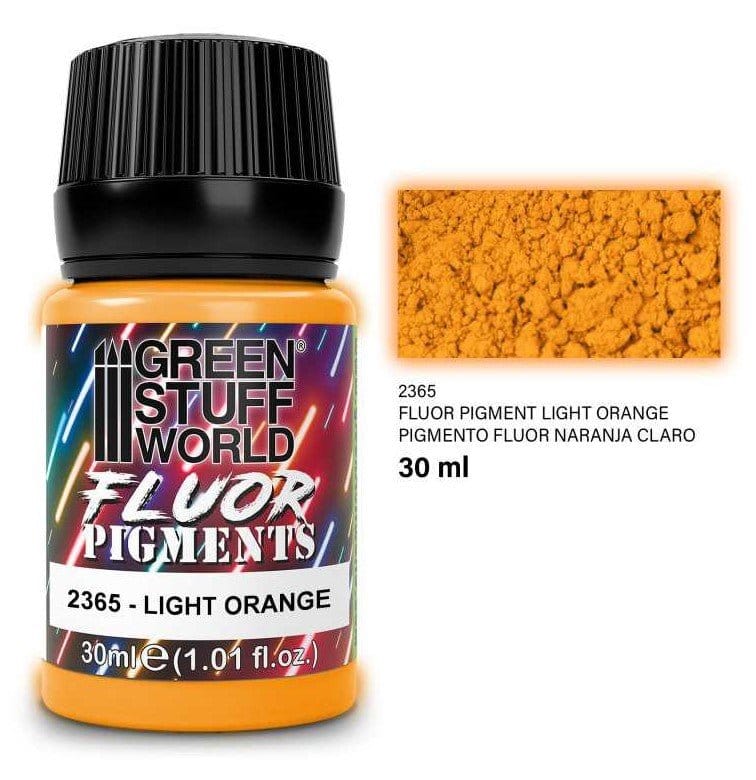Green Stuff World Paint Pot - FLUOR LIGHT ORANGE pigments 30ml - Hobbytech Toys