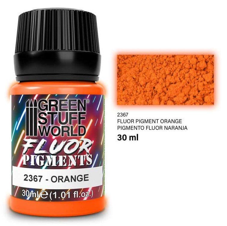 Green Stuff World Paint Pot - FLUOR ORANGE pigments 30ml - Hobbytech Toys