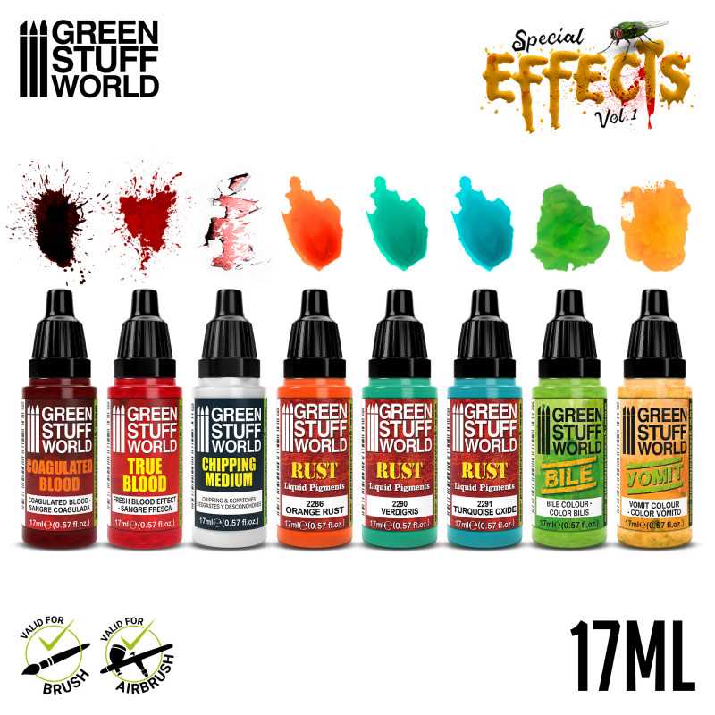 Green Stuff World Paint Set - Special Effects Vol.1 - Hobbytech Toys
