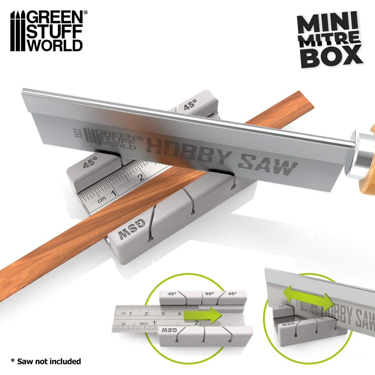 Green Stuff World Resin Mini Mitre Box
