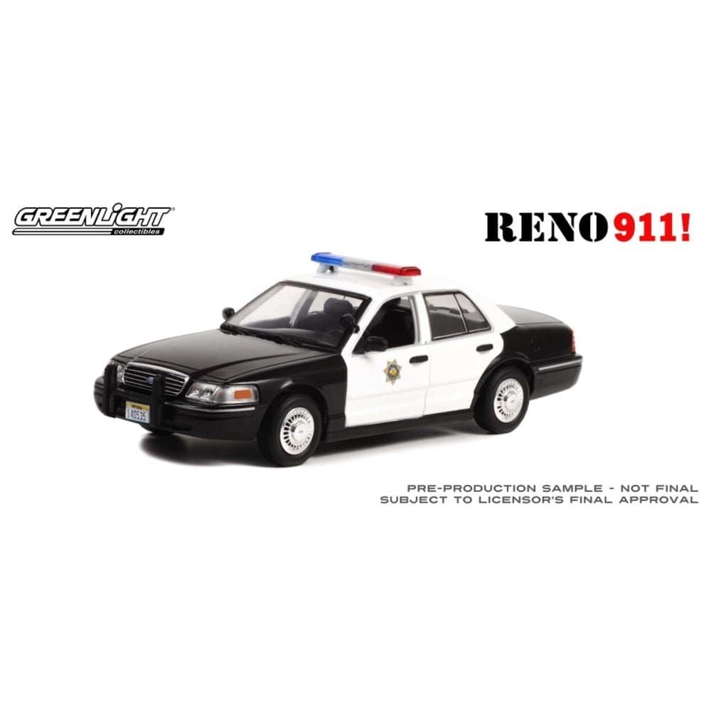 Greenlight 1/24 Reno 911 Lieutenant Jim Dangle's 1998 Ford Crown Victoria - Hobbytech Toys