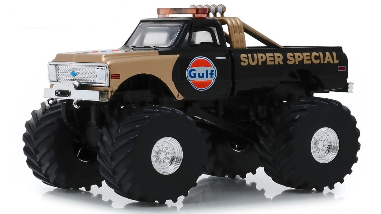 Greenlight 1/43 Gulf Oil Super Special 1971 Chevrolet K-10 Kings of Crunch - Hobbytech Toys